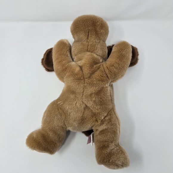 TY Beanie Buddy "Bones" The Brown Plush Dog - Soft Tan With Dark Brown Accents - Picture 6 of 6